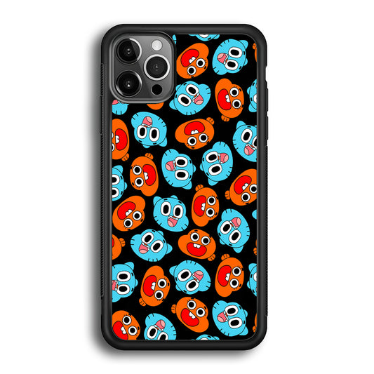 Gumball Sibling Patern of Face iPhone 12 Pro Case