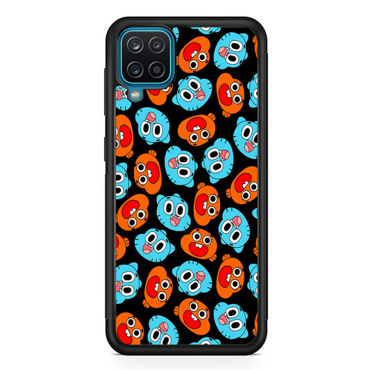 Gumball Sibling Patern of Face Samsung Galaxy A12 Case