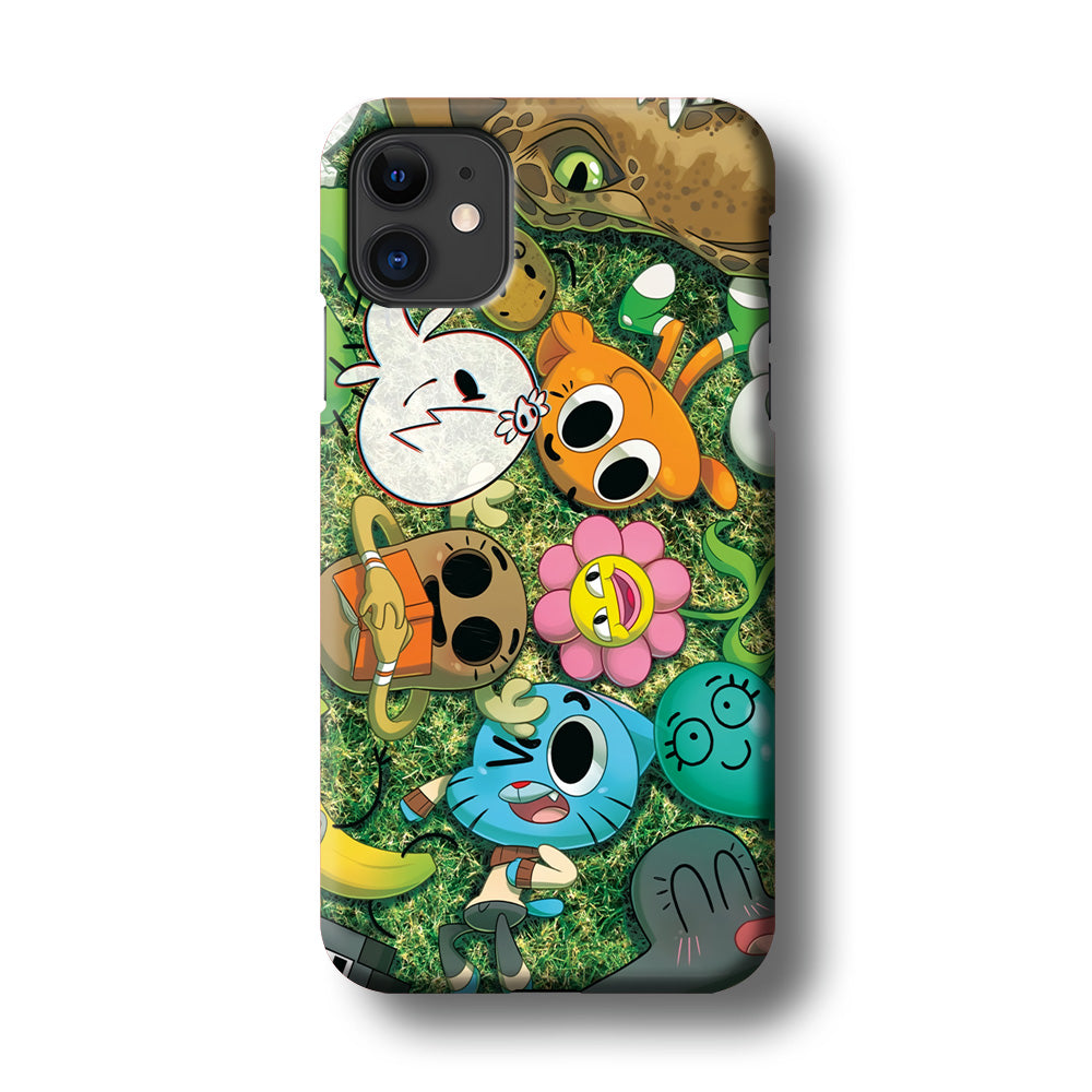Gumball Take a Rest on Grass iPhone 11 Case
