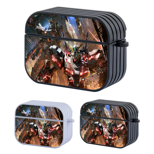Gundam Burning The City Hard Plastic Case Cover For Apple Airpods Pro