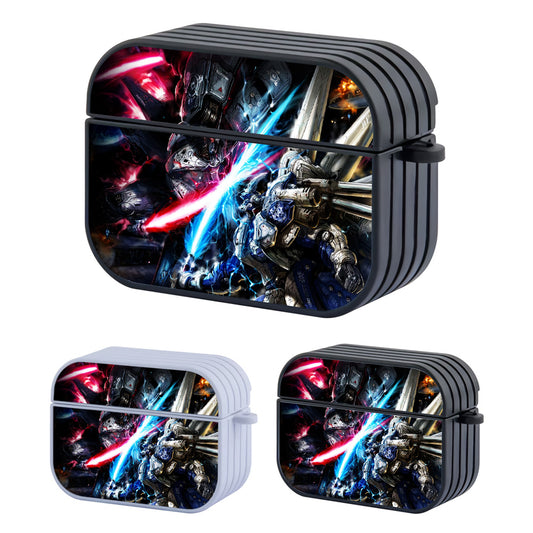 Gundam Fight in Galaxy Hard Plastic Case Cover For Apple Airpods Pro