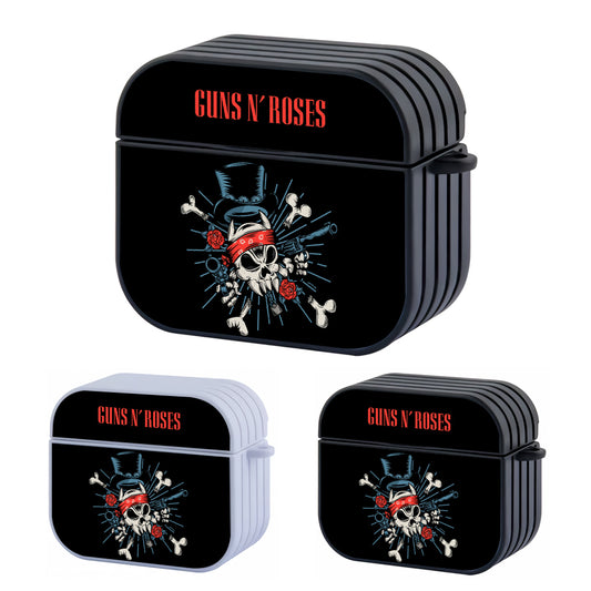 Guns N Roses Skull of Honour Hard Plastic Case Cover For Apple Airpods 3
