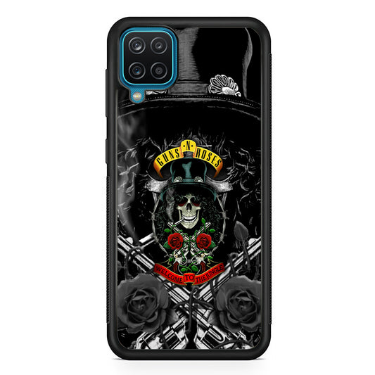 Guns N Roses Smiling Smoker Skull Samsung Galaxy A12 Case