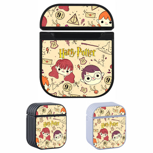 Harry Potter Draw Art Hard Plastic Case Cover For Apple Airpods