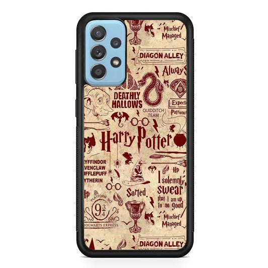 Harry Potter Paper of Map Samsung Galaxy A52 Case