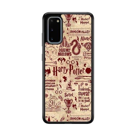 Harry Potter Paper of Map Samsung Galaxy S20 Case