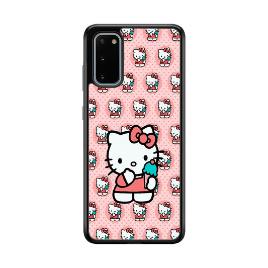 Hello Kitty with Blue Ice Cream Samsung Galaxy S20 Case