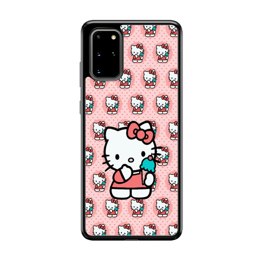 Hello Kitty with Blue Ice Cream Samsung Galaxy S20 Plus Case
