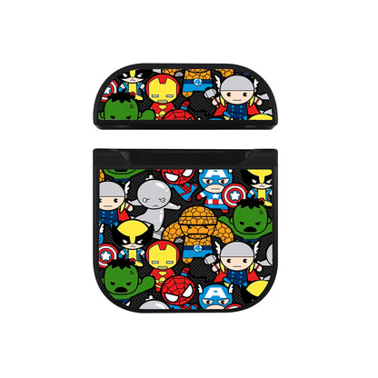 Heroes Avengers Cute Chibi Hard Plastic Case Cover For Apple Airpods