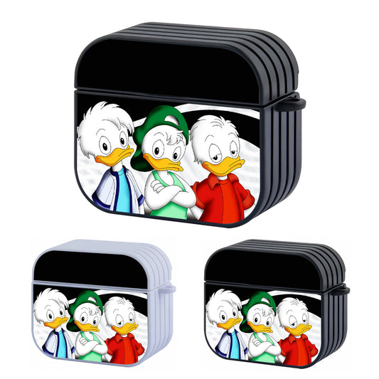 Huey, Dewey, and Louie Duck Cartoons Hard Plastic Case Cover For Apple Airpods 3