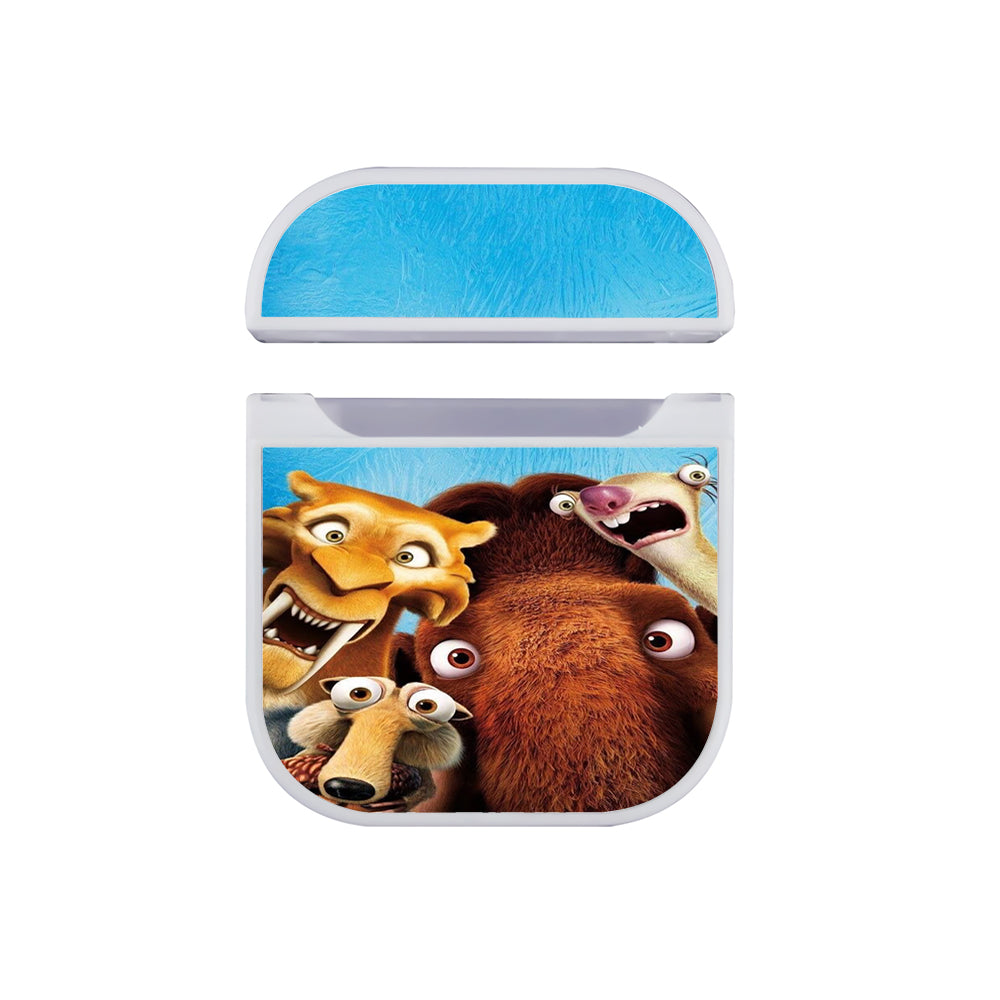 Ice Age Character Shock Face Hard Plastic Case Cover For Apple Airpods