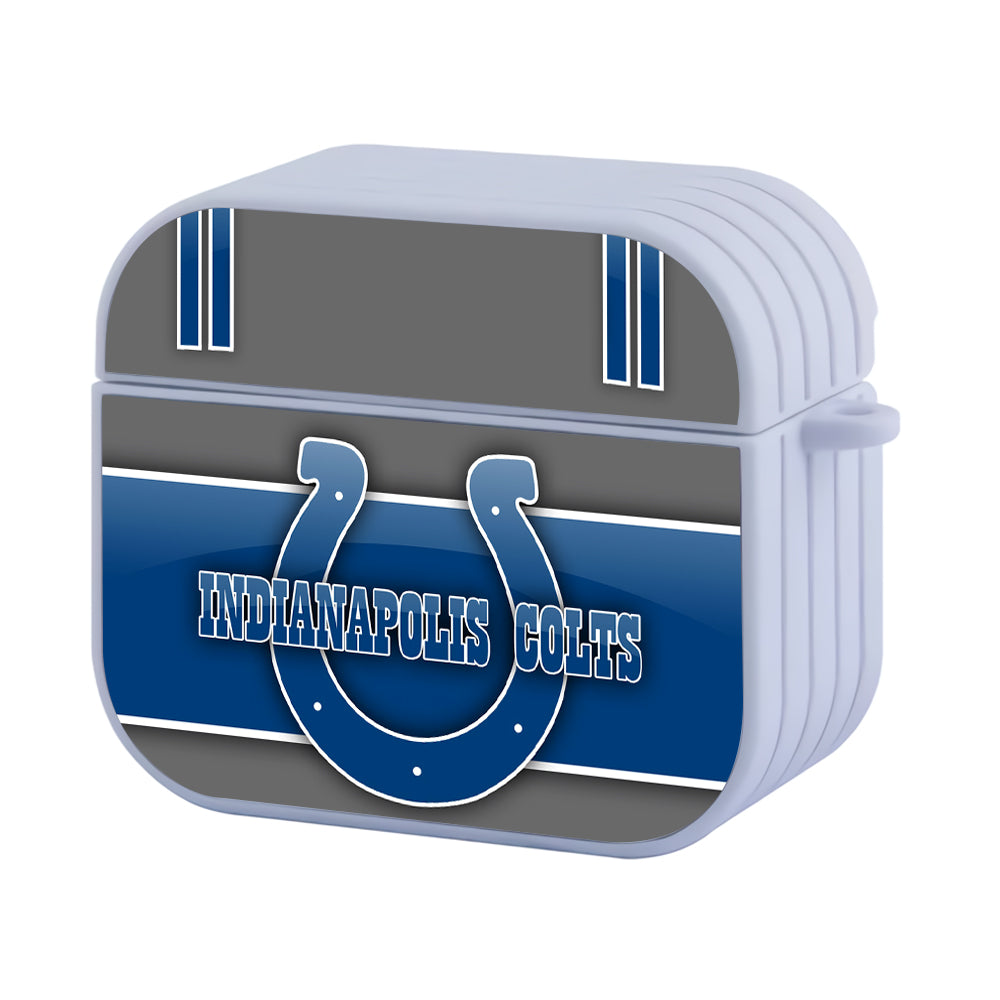 Indianapolis Colts NFL Shadows Movement Hard Plastic Case Cover For Apple Airpods 3