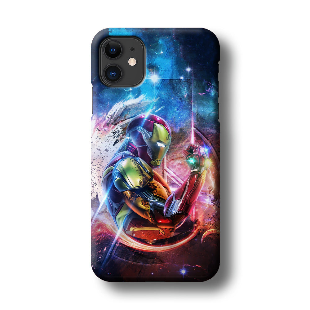 Iron Man Hold The Stone of Infinity iPhone 11 Case