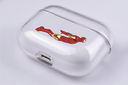 Iron Man Kite Mode Protective Clear Case Cover For Apple Airpod Pro