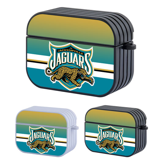 Jacksonville Jaguars NFL Strong at Every Step Hard Plastic Case Cover For Apple Airpods Pro