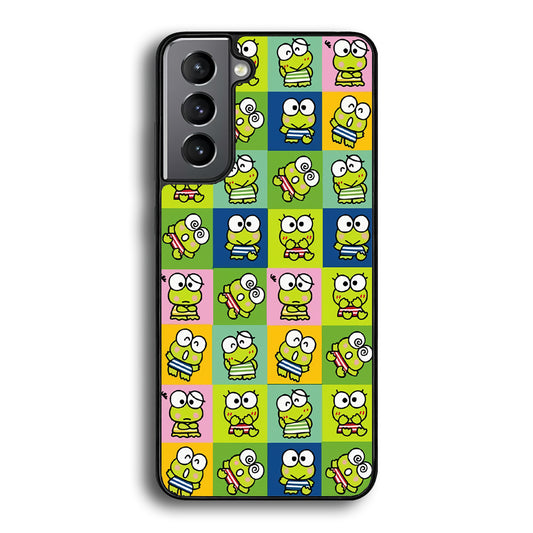 Keroppi Expression on Square Frame Samsung Galaxy S21 Plus Case
