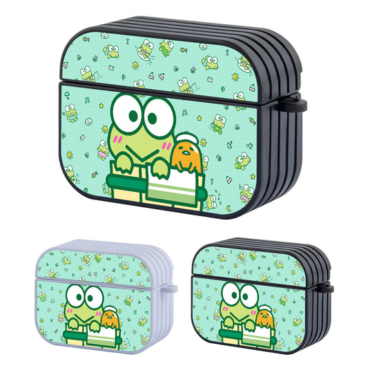 Keroppi Take a Bucket Bath Together Hard Plastic Case Cover For Apple Airpods Pro