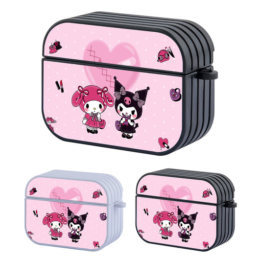 Kuromi Lovely Friends Hard Plastic Case Cover For Apple Airpods Pro