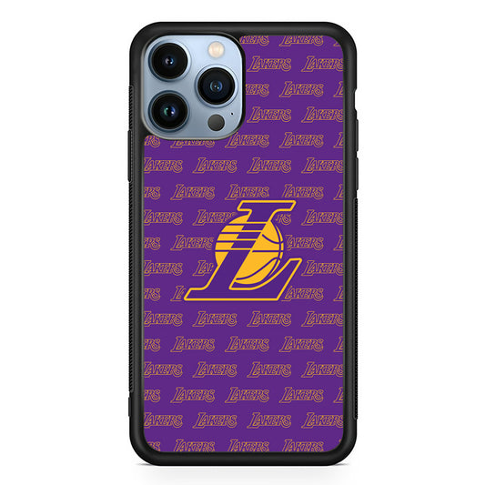 LA Lakers Neat Pattern iPhone 13 Pro Max Case