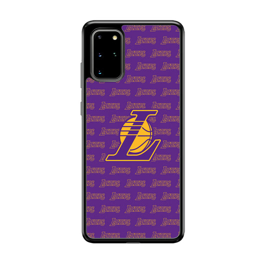 LA Lakers Neat Pattern Samsung Galaxy S20 Plus Case