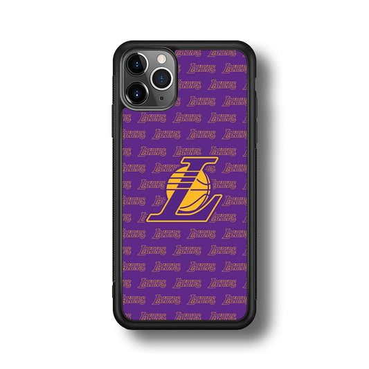 LA Lakers Neat Pattern iPhone 11 Pro Max Case