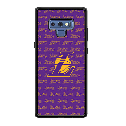 LA Lakers Neat Pattern Samsung Galaxy Note 9 Case