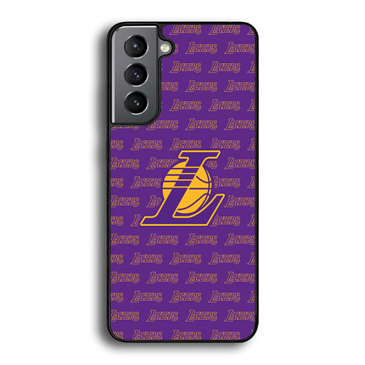 LA Lakers Neat Pattern Samsung Galaxy S21 Plus Case
