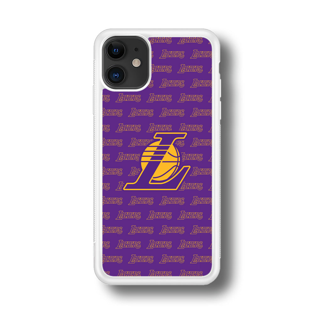 LA Lakers Neat Pattern iPhone 11 Case