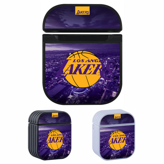 LA Lakers The Victory City Hard Plastic Case Cover For Apple Airpods