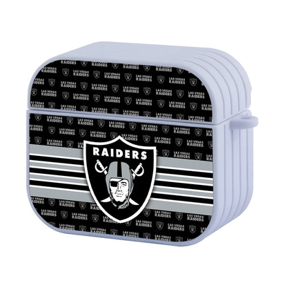 Las Vegas Raiders NFL Banner in Hand Hard Plastic Case Cover For Apple Airpods 3