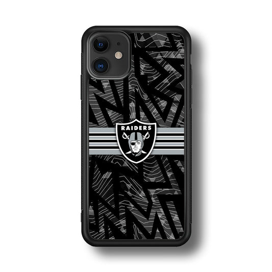 Las Vegas Raiders Raiders Black Shape Contour iPhone 11 Case