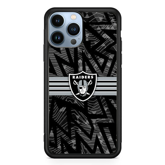 Las Vegas Raiders Raiders Black Shape Contour iPhone 13 Pro Max Case