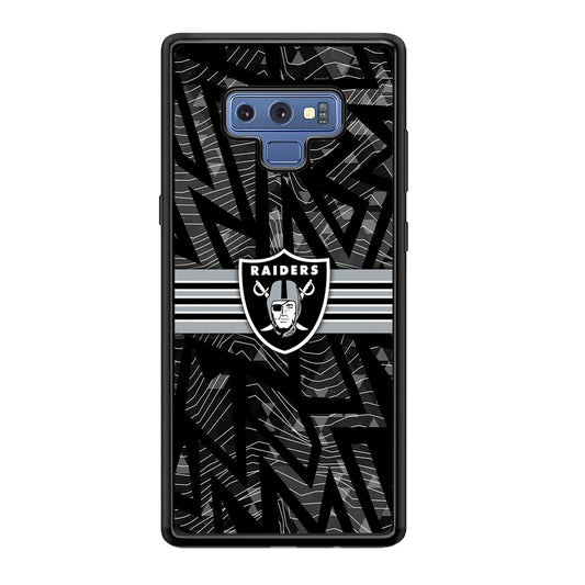 Las Vegas Raiders Raiders Black Shape Contour Samsung Galaxy Note 9 Case