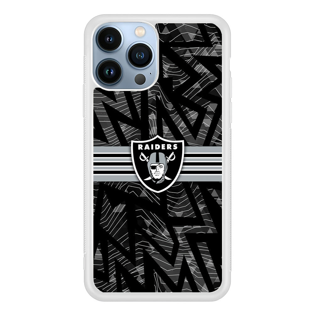 Las Vegas Raiders Raiders Black Shape Contour iPhone 13 Pro Max Case