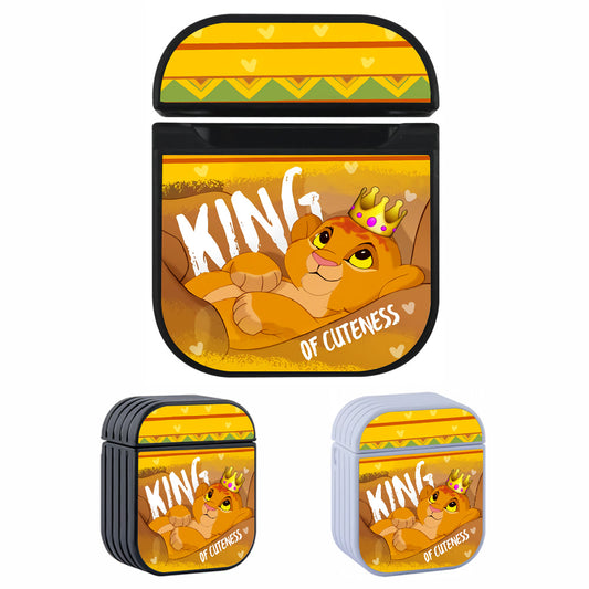 Lion King of Cuteness Hard Plastic Case Cover For Apple Airpods