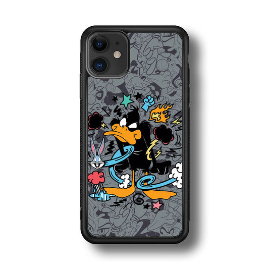 Looney Tunes Daffy in Anger iPhone 11 Case