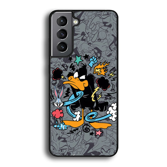 Looney Tunes Daffy in Anger Samsung Galaxy S21 Plus Case