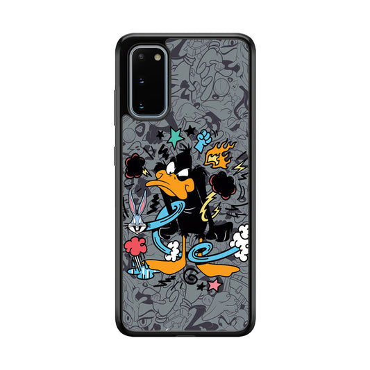 Looney Tunes Daffy in Anger Samsung Galaxy S20 Case