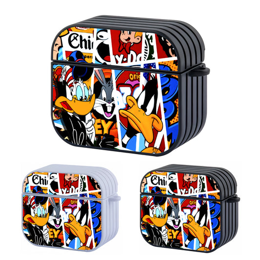 Looney Tunes Duffy Taken Aback Hard Plastic Case Cover For Apple Airpods 3