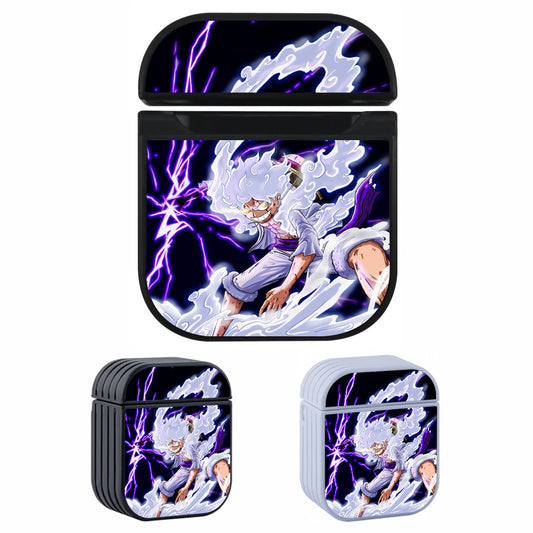 Luffy Gear 5 Sun God Nika One Piece Hard Plastic Case Cover For Apple Airpods