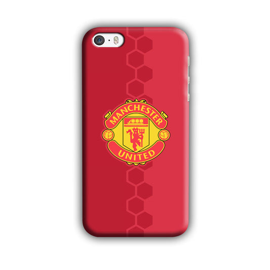 Man. United Red Hexagon and Emblem iPhone 5 | 5s 3D Case