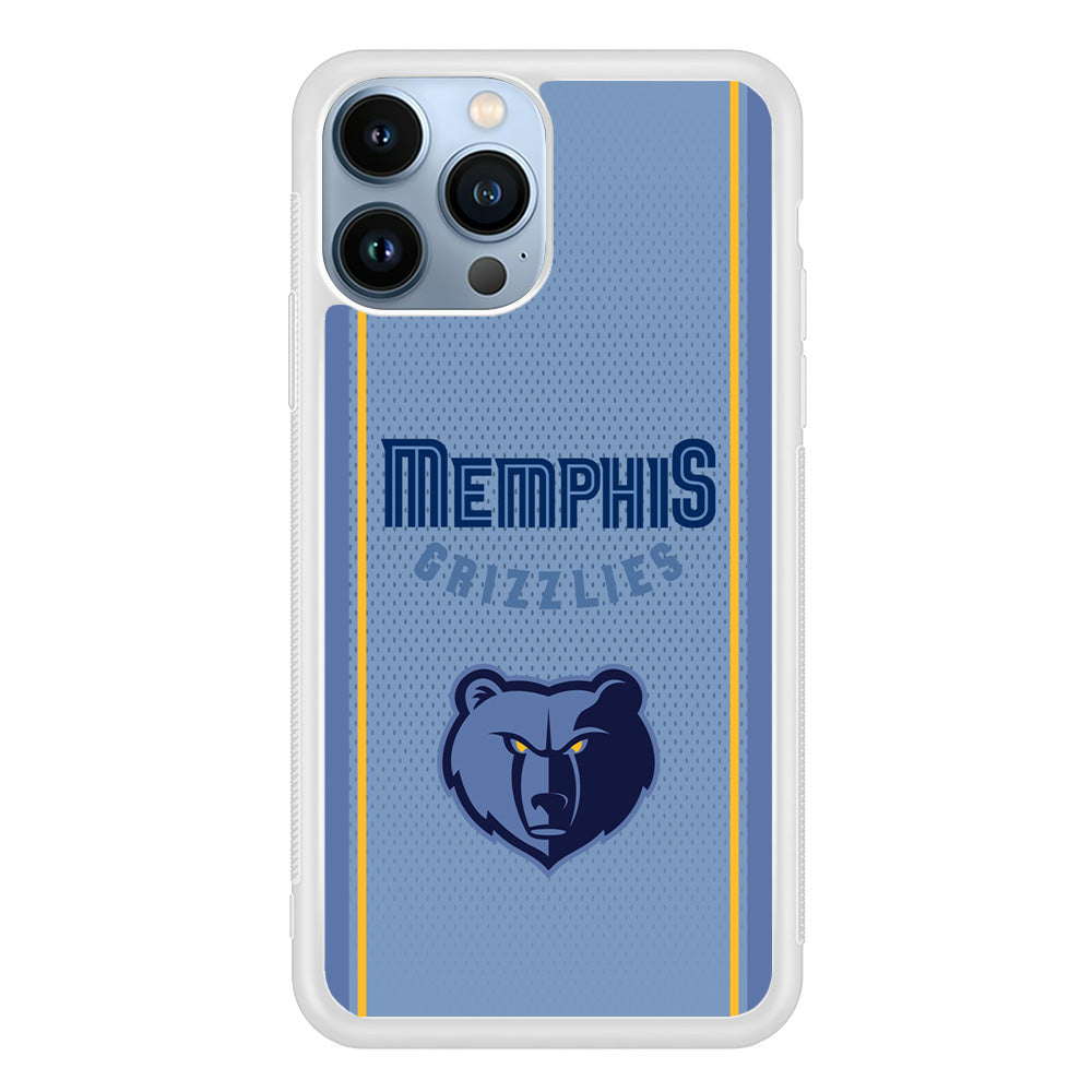 Memphis Grizzlies Light Blue Jersey iPhone 13 Pro Max Case