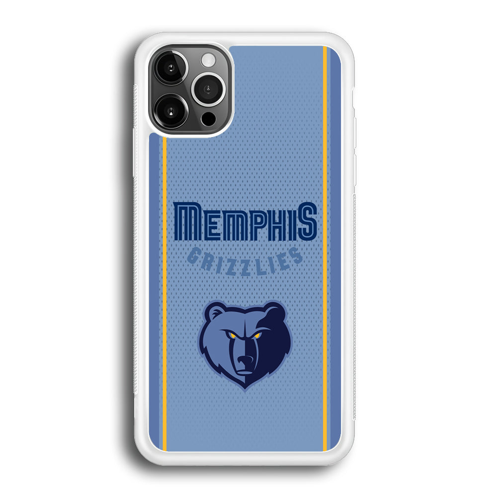 Memphis Grizzlies Light Blue Jersey iPhone 12 Pro Case