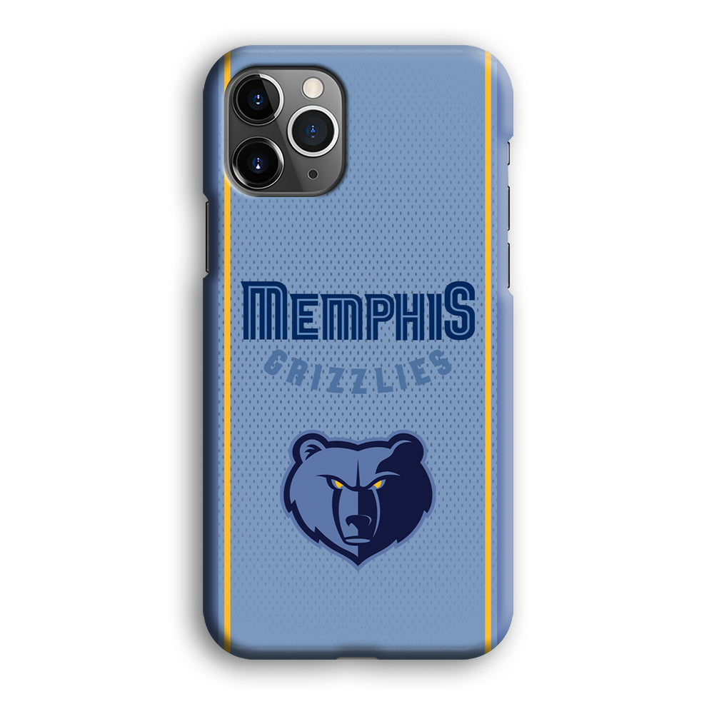 Memphis Grizzlies Light Blue Jersey iPhone 12 Pro Case