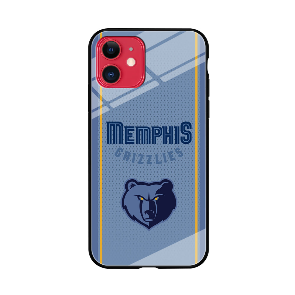 Memphis Grizzlies Light Blue Jersey iPhone 11 Case