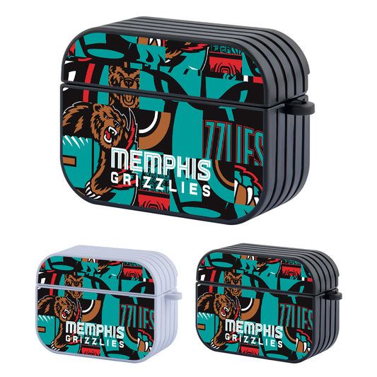 Memphis Grizzlies NBA The Bear Scream Art Mode Hard Plastic Case Cover For Apple Airpods Pro