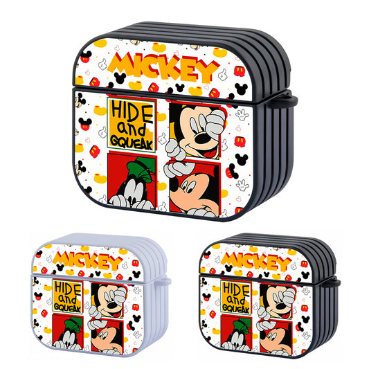 Mickey Framing The Hide and Squeak Hard Plastic Case Cover For Apple Airpods 3