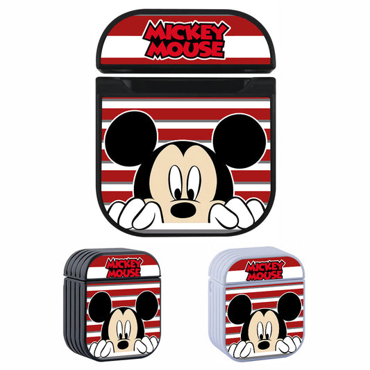 Mickey Mouse Checking Day Hard Plastic Case Cover For Apple Airpods