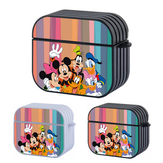 Mickey Mouse Family Photoshot Hard Plastic Case Cover For Apple Airpods 3