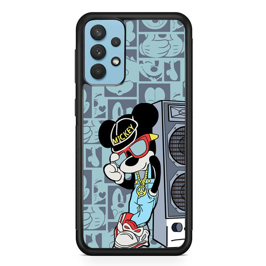 Mickey Mouse Peace and Cool Samsung Galaxy A32 Case
